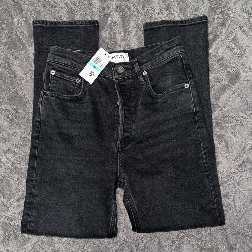 AGOLDE NET SUSTAIN '90s Pinch Waist high-rise straight-leg organic jeans size 24
